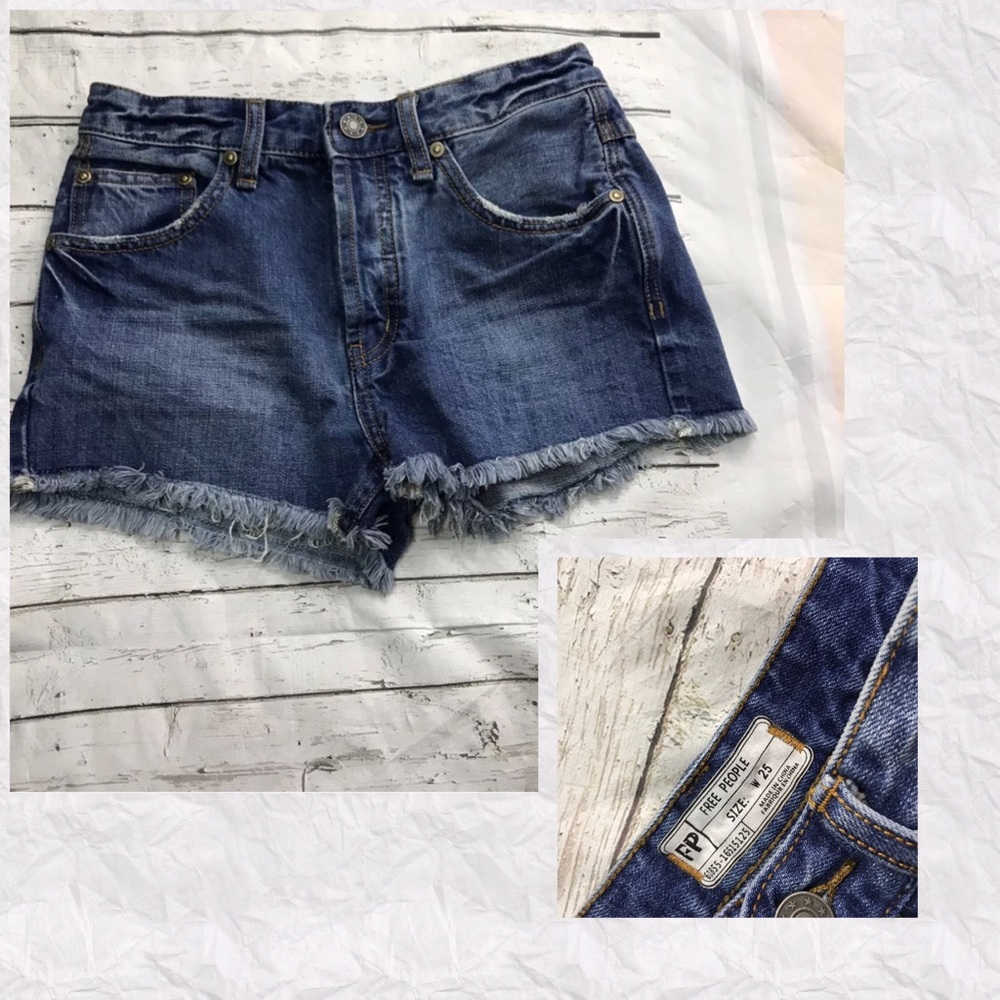 Free People Fray Hem Shorts